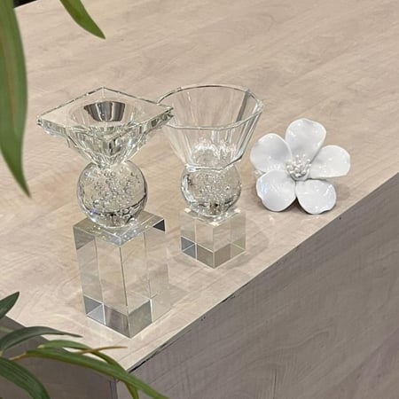 طقم مبخرة كرستال تركي  شفاف 1