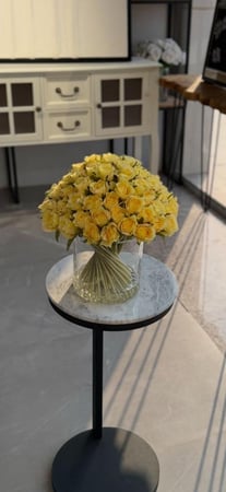 فازة ورد منسقة كبير