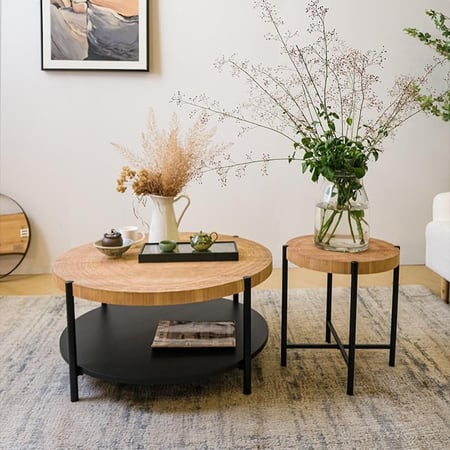 طاولات قهوة خشب كلاسك MEKA