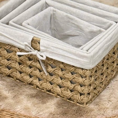 سلال تخزين لون بيج