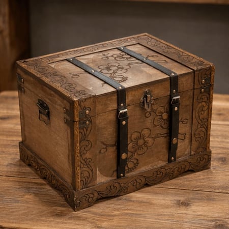 صندوق خشب انتيك