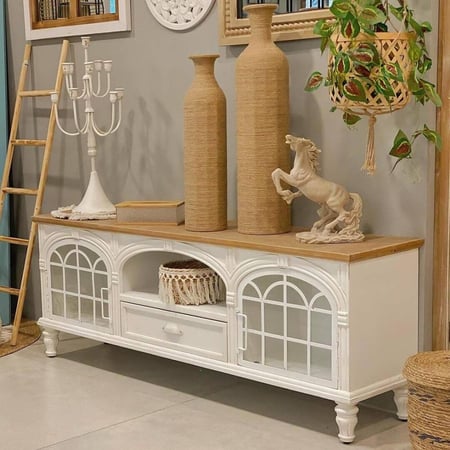 طاولة حديد و خشب FLORENT