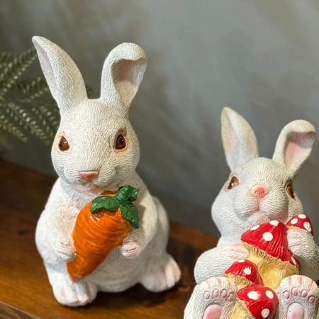 ديكور مجسم ارانب صغيرة