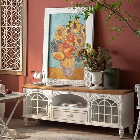 طاولة حديد و خشب FLORENT