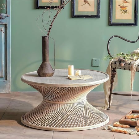 طاولة قهوة راتان كلاسك PEGU