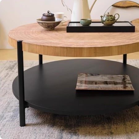 طاولات قهوة خشب كلاسك MEKA