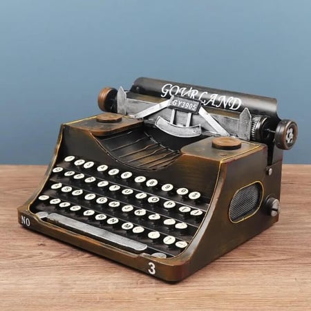 ديكور الة كاتبة حديد انتك