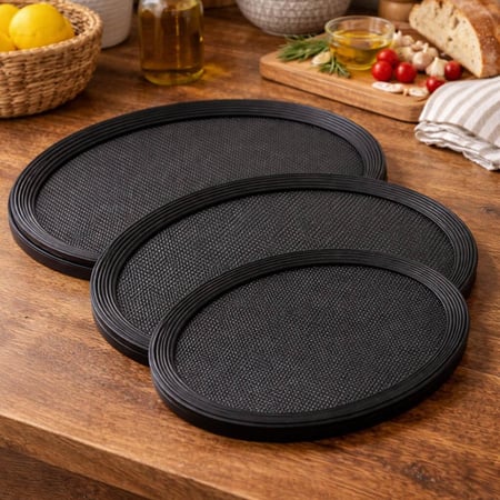 صينية تقديم راتان خشب