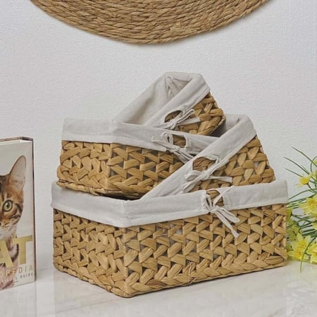 طقم سلال خوص طبيعي  LESA