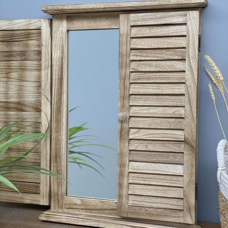 مرايا جدارية خشب نافذة KATHI