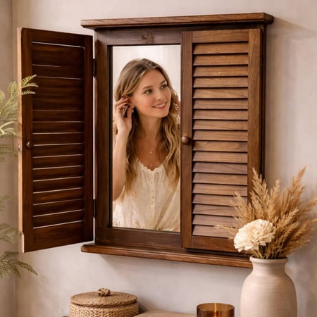 مرايا شباك خشب KATHY