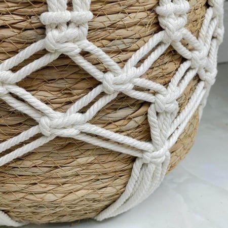 طقم سلال خوص وحبل