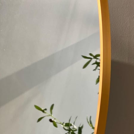 مرايا ارضية طويلة ذهبي