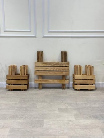 طقم طاولة و4 كراسي خشب تركي قابل للطي – جودة وأناقة تدوم