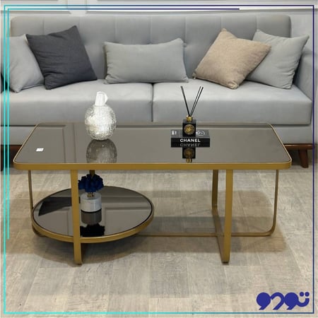 طاولة ضيافة دورين بسطح زجاجي