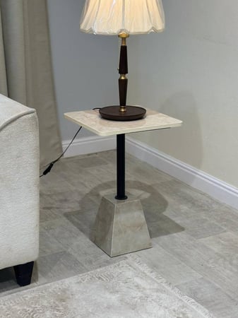 طقم طاولة ضيافة كنب مع 6 طاولات خدمة بديل رخام