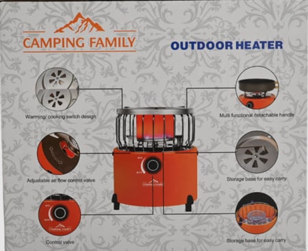 دفاية رحلات غاز 450 جرام  CM. 36347