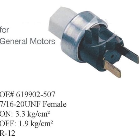 #10480W برشر سوتش جي ام PRESSURE SWITCH GENERAL MOTOR 7/16"