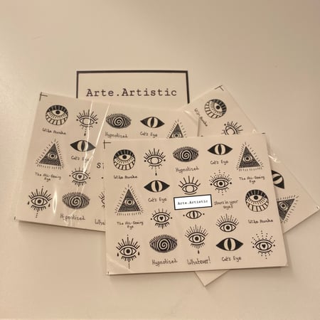 Blue Nails’  art sticker  002