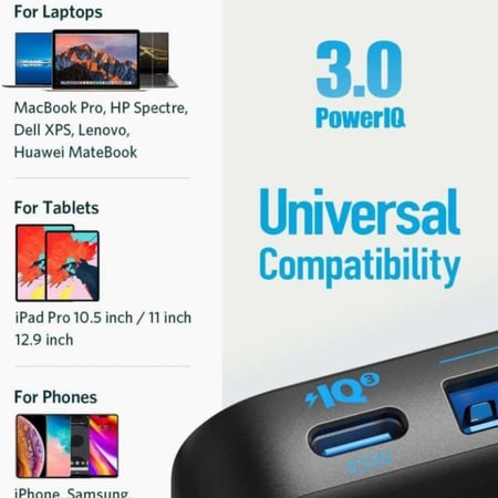 منصت شحن أنكر  65W - ضمان سنتين