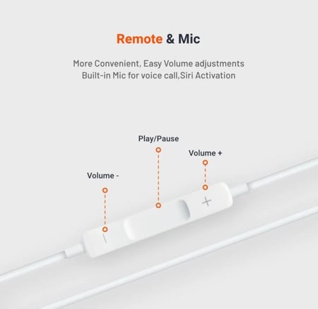 سماعة ايفون طرف واحد برودو - ضمان سنتين