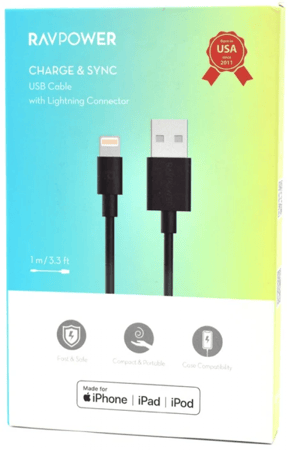 كيبل آيفون راف بور - معتمد من آبل ضمان سنتين