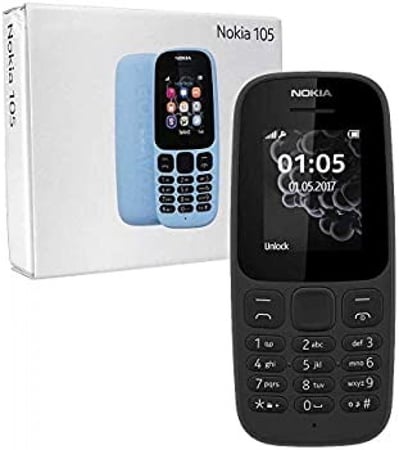 جوال نوكيا شريحتين موديل 105 - ضمان سنتين