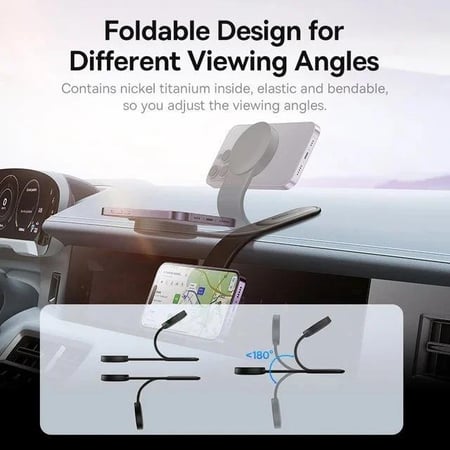 قاعدة مغناطيس مرنة بيسوس للماك سيف بقوة عالية و بتحرك 180 درجة