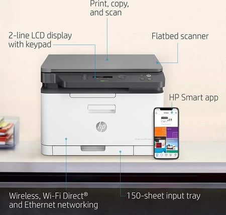 طابعة ملون HP Color Laser MFP 178nw