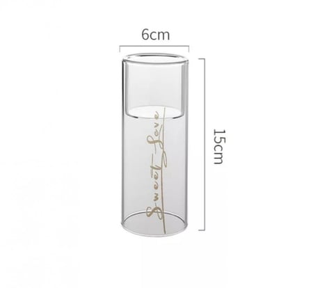 حامل شموع زجاجي