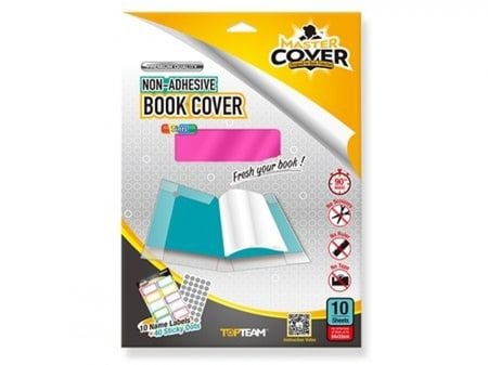 تجليد كتب ذاتي اللصق 10 ورقات ,لون وردي ذات لمعة