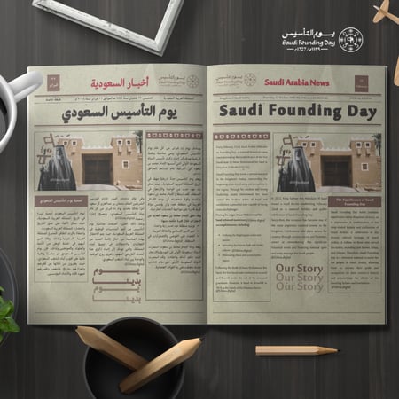 تصميم جريدة يوم بدينا-صفحتين