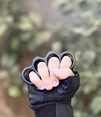 رنق بوكس مقبض حديدي للدفاع عن النفس