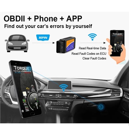 جهاز فحص اعطال السيارة كمبيوتر OBD 2 ||