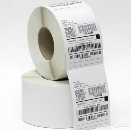 ورق لطباعة بوليصات الشحن استيكر رول حراري 100X150mm (4X6)