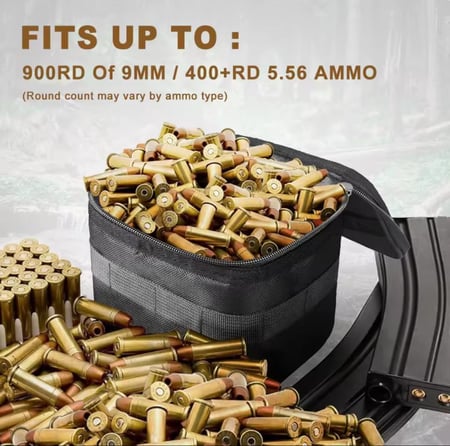 حقيبة ذخيرة تكتيكية متعددة الاستخدامات - تخزين آمن ومنظم للذخيرة والأدوات شنطة زهاب