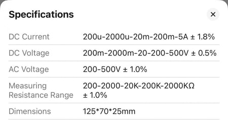 ملتيميتر ملتي ميتر Multimeter فولتميتر يقيس DC و AC