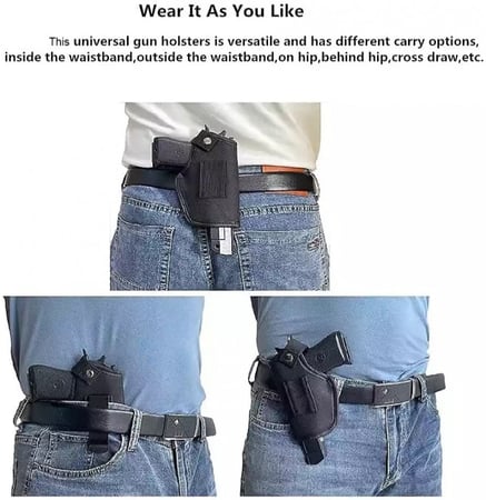 هولستر مناسب لجميع مقاسات المسدسات ( كامل ، نص ، ربع ، محالة )