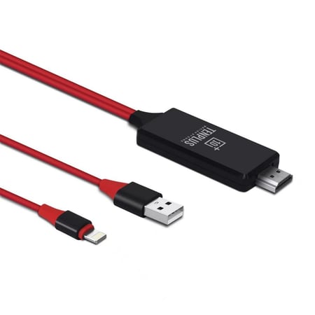 وصلة من الآيفون الى الشاشة TENPLUS