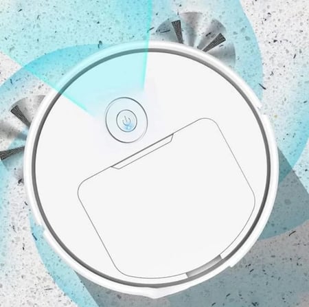 مكنسة روبوت دوارة, مكنسة منزلية ذكية تعمل بالشحن بسعة بطارية 2000 ملي امبير