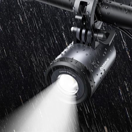 مصباح بيسوس برايم تريب للدارجة ثنائي اللون 2 في 1 - اسود