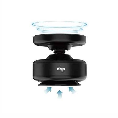 حامل مغناطيسي دريب للجوال قابل للدوران - اسود