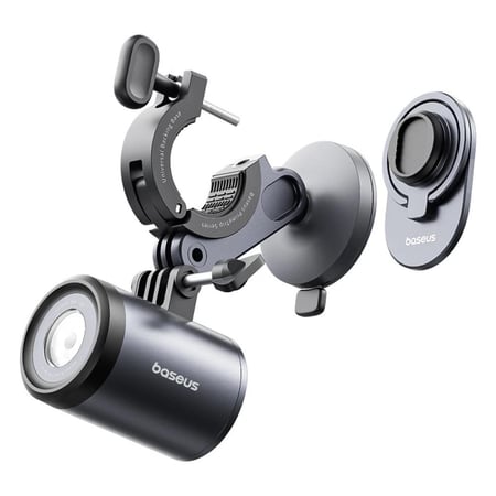 مصباح بيسوس برايم تريب للدارجة ثنائي اللون 2 في 1 - اسود