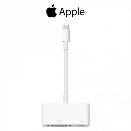 ابل ،وصلة بروجكتر ،Lightning to VGA (أبيض)