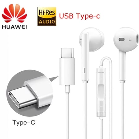 سماعة هواوي سلكية تايب سي | Huawei AM115 In-Ear Earphones