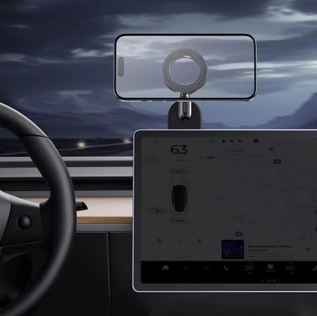 حامل جوال ماج سيف بيسوس c02 للسيارة - اسود