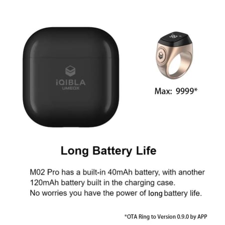 IQIBLA _ خاتم التسبيح Jood ذكي موديل J01 متعدد الاوان