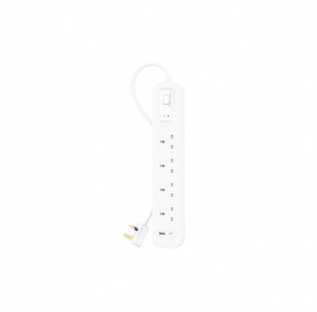 توصيلة بيلكن 4 منافذ مع منفذ تايب سي PD بقوة 18 واط ومنفذ USB-A