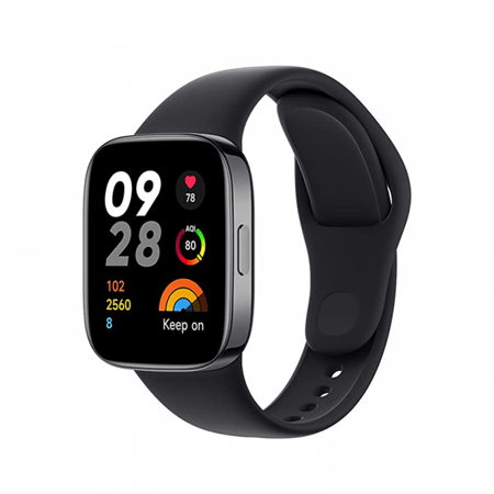 ساعة شاومي ريدمي Redmi Watch 3 - تدعم ميزة المكالمات الصوتية عبر البلوتوث - لون اسود