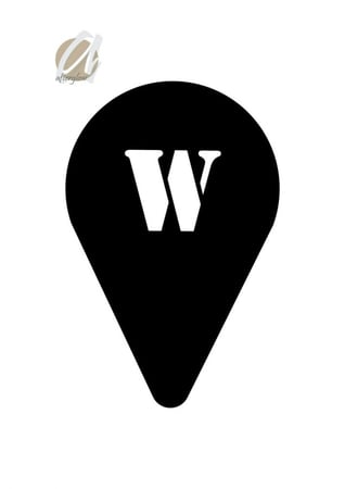 استنسل مفرغ حرف W